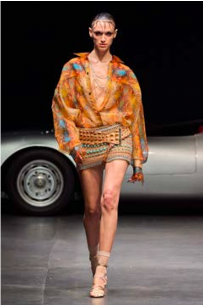 Snakeskin Organza Shirt