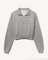 Cropped Half-Zip Sweatshirt
