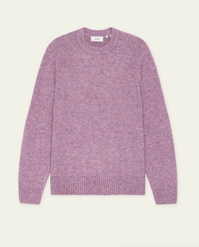 Soft Roundneck Knit Sweater in Rose