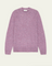 Soft Roundneck Knit Sweater in Rose
