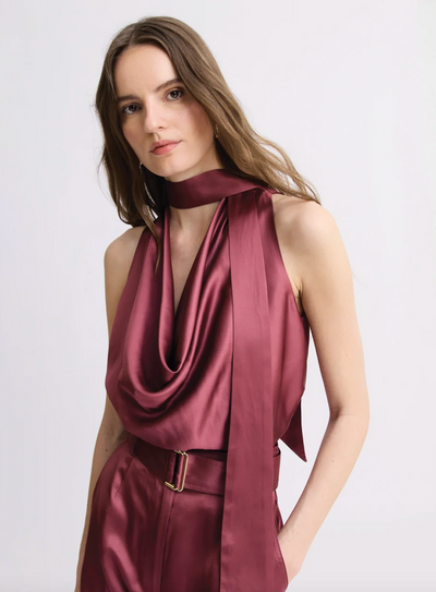 Cowl Scarf Tank Top