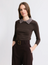 Combo Collar Long Sleeve Sweater
