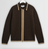 Lennox L/S Zip Polo in Brown