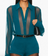 Meghan Panelled Blouse in Teal