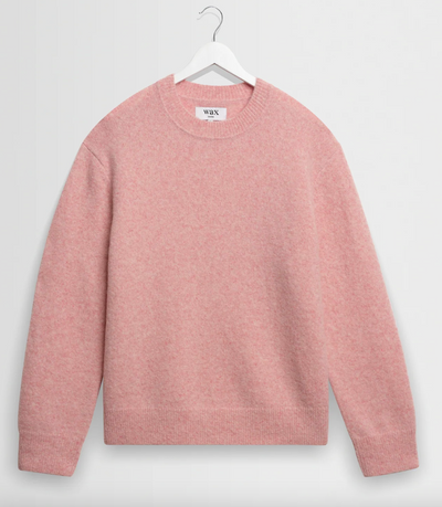 Wilde Crew Fluffy Wool Blend in Pale Pink