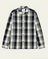 Structured Check Overshirt in Dark Navy