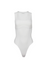Organic Cotton Scoop Neck Bodysuit in Ivory