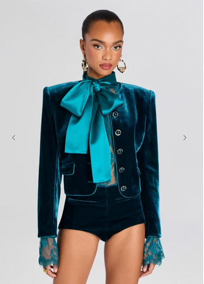 Alto Velvet Jacket in Sarcelle