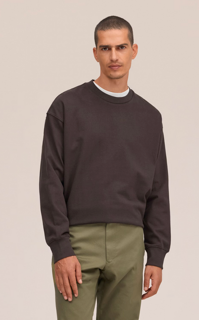 Pete LS Tee in Deep Truffle
