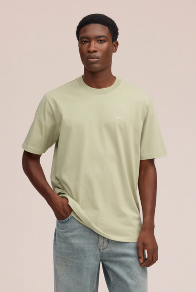 Adam EMB Tee in Pale Green