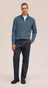 Danny Full Zip Sweater in Harbor Night