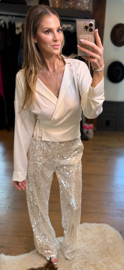 Sequin Trousers