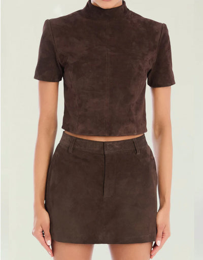 Tessi Suede Top