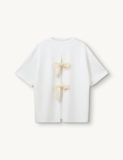 TG Bow Tee White