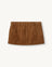 Suede Mini Skirt in Hazelnut