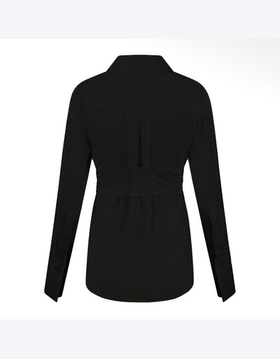 Sabinas Silk Shirt - Black