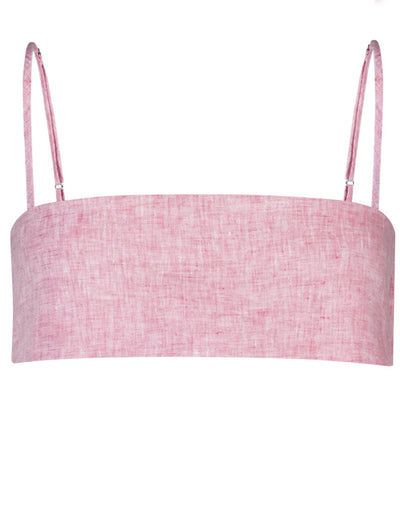 Structured Bandeau Cropped Top