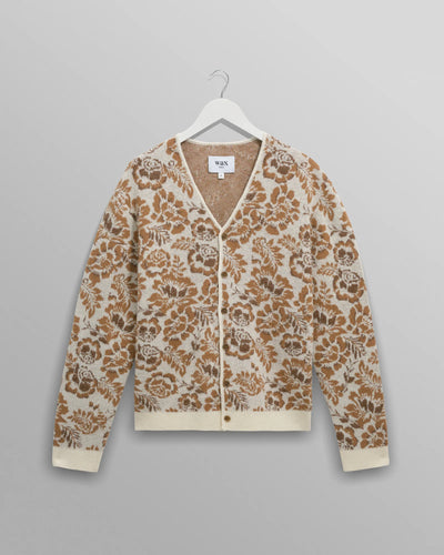 Alban Cardigan Floral Jacquard