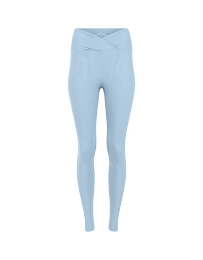 Ribbed Veronica Legging - Baby Blue