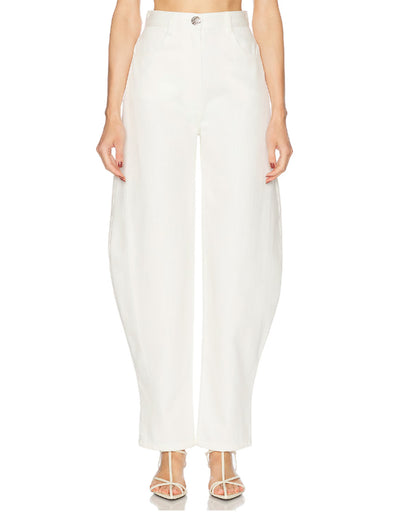 High-Waisted  Barrel Jean