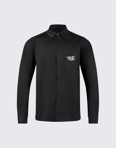 Poplin Slogan Shirt