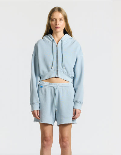 Boston Crop Hoodie-Crystalline