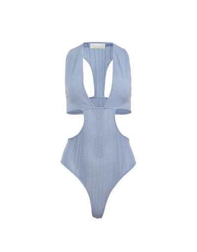 Pointelle Cutout Bodysuit