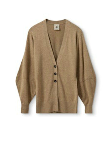 Como Sleeve Cardigan - Camel