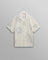 Didcot - Ecru Floral Embroidered Short-Sleeve Shirt