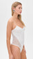 Knit Underbust Cami Bodysuit-White