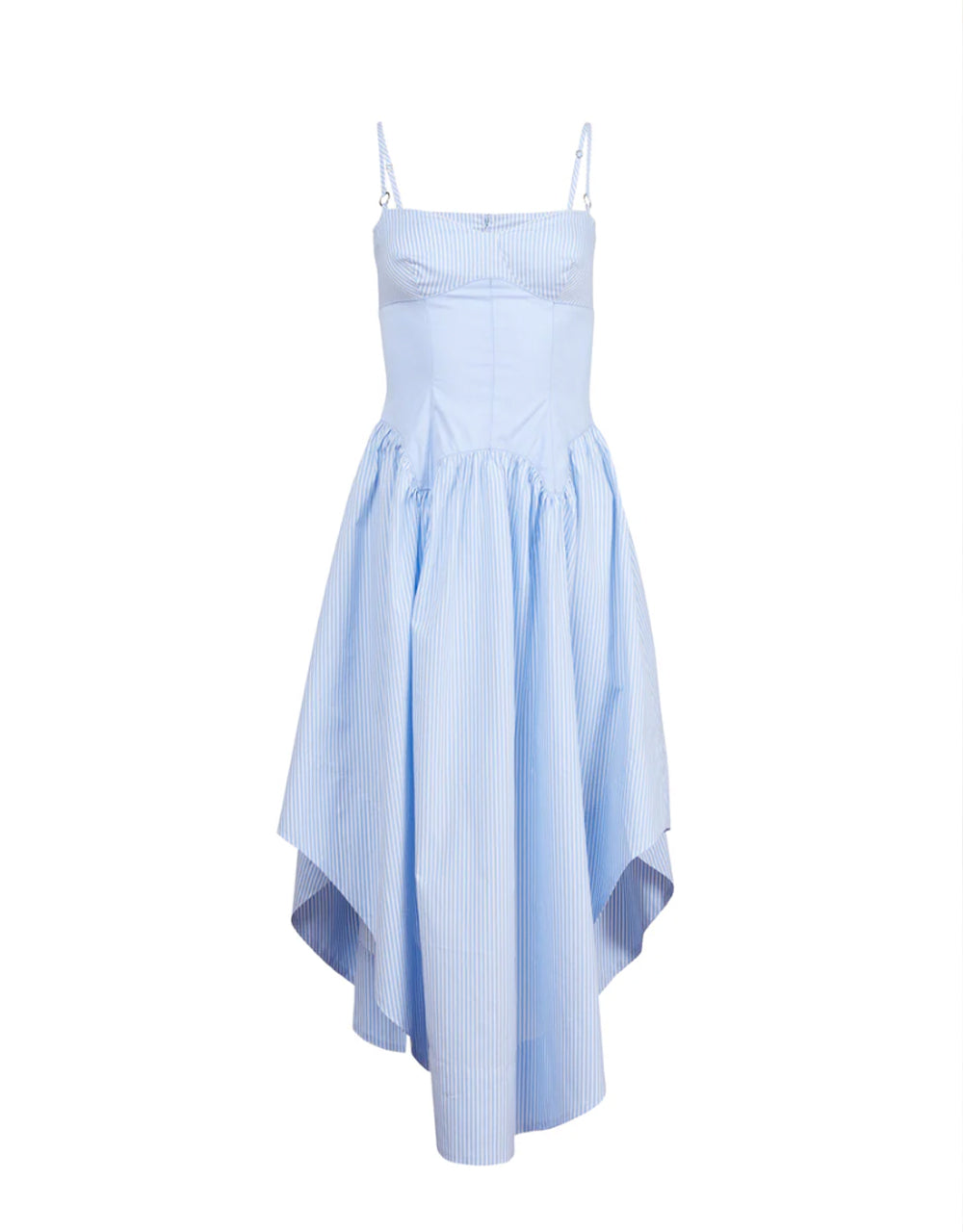cupped midi dress Poplin Cupped Midi Dress