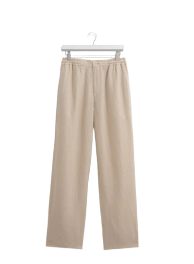 Glencoe Trouser -  Washed Linen - Beige