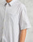 Kew - White Stripe Cotton-Poplin Short-Sleeve