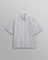 Kew - White Stripe Cotton-Poplin Short-Sleeve