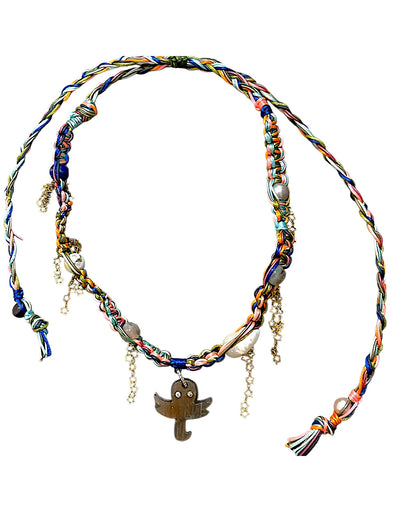 Neon Tropical Star Glow Octopus Rockstar Necklace