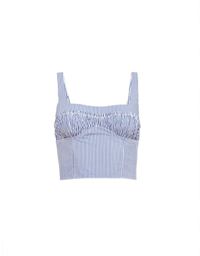 Poplin Bustier Top