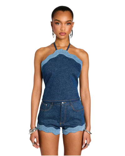 Rhonda Denim Top