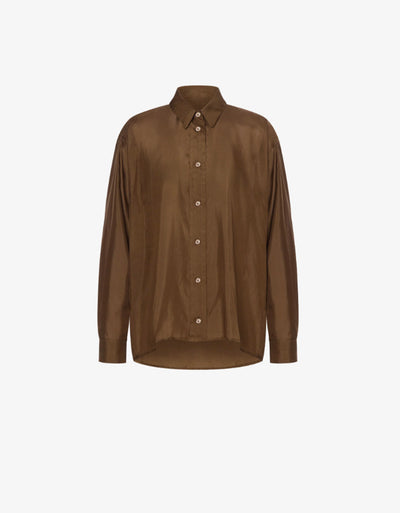 Washed Habotai Silk Shirt