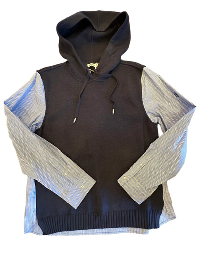 Adonis Knit Woven Combo Hoodie