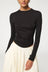 Simon Long Sleeve Top-Black