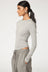 Simon Long Sleeve Top-Heather Grey