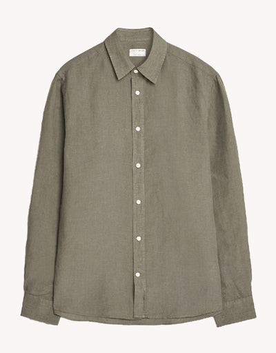 Spenser Linen Business Shirt-Thyme