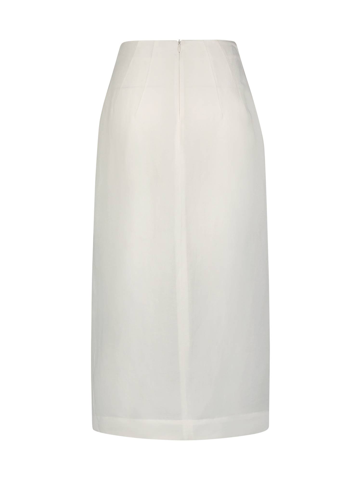 Drawstring Slit Midi Skirt