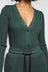 Jumbo Stark Thermal Henley Bodysuit-Emerald