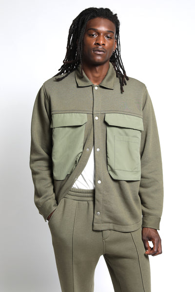 Sunnyside Brushed Terry Shacket