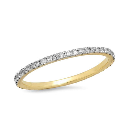 14K Yellow Gold Diamond Eternity Band