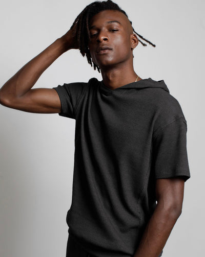 Mens Everest Thermal Hoodie-Heather Grey