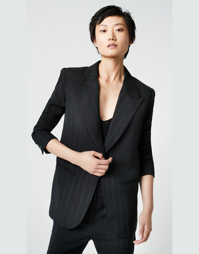 90's Blazer - Black Pinstripe