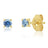 14K Yellow Gold Studs