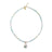 Gemburst Diamond Aquamarine Necklace